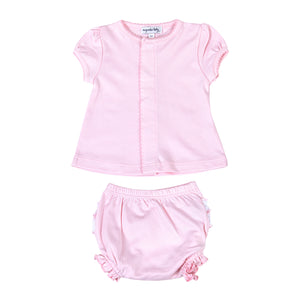 Pink Ruffle Diaper Cover Set