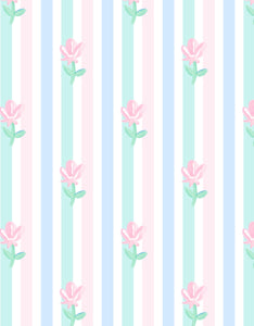 Blake Knit Bubble, Floral Pastel Stripe