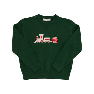 Issac’s Intarsia Sweater Grier Green/Train