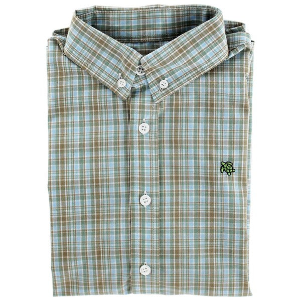 Roscoe Button Down Shirt-Brownstone