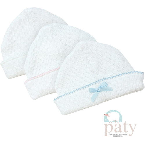 White/Blue Paty Knit Saylor Cap #126