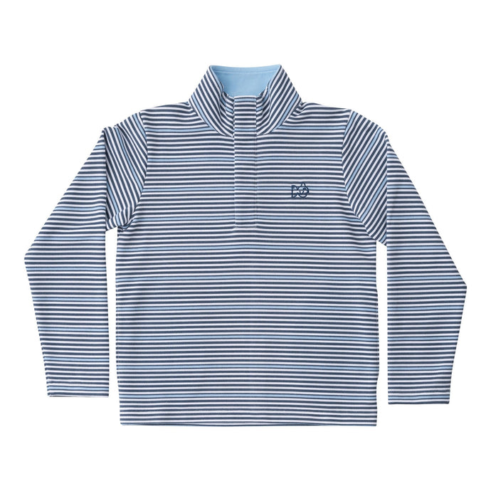 Sporty Snap Pullover, Fishing Club Stripe