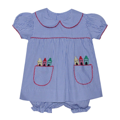 Royal Blue/ Crayon Reagan Bloomer Set