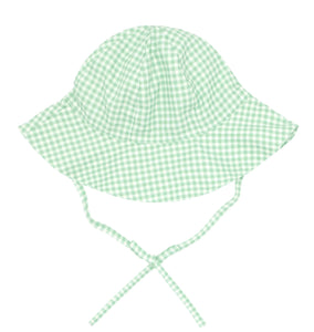 Palm Green Gingham Sunhat