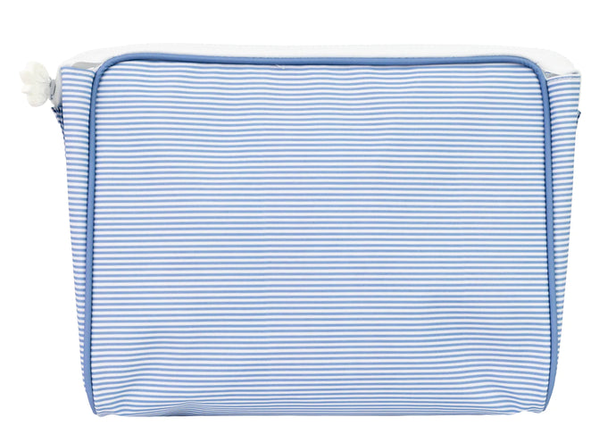 The Go Bag Small, Mini Navy Stripe