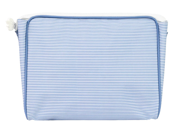 The Go Bag Large, Mini Navy Stripe