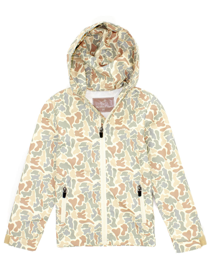 Boys Canopy Rain Jacket Field Camo