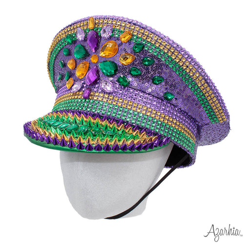 Rhinestone Conductor Hat Mardi Gras