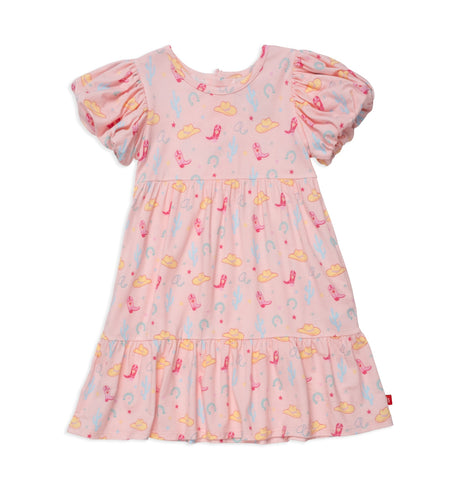 pink not my first rodeo modal magnetic toddler dress