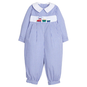 Chest Smocked Romper, Train