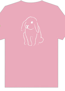 SS Light Pink Floppy Ear Bunny T-Shirt