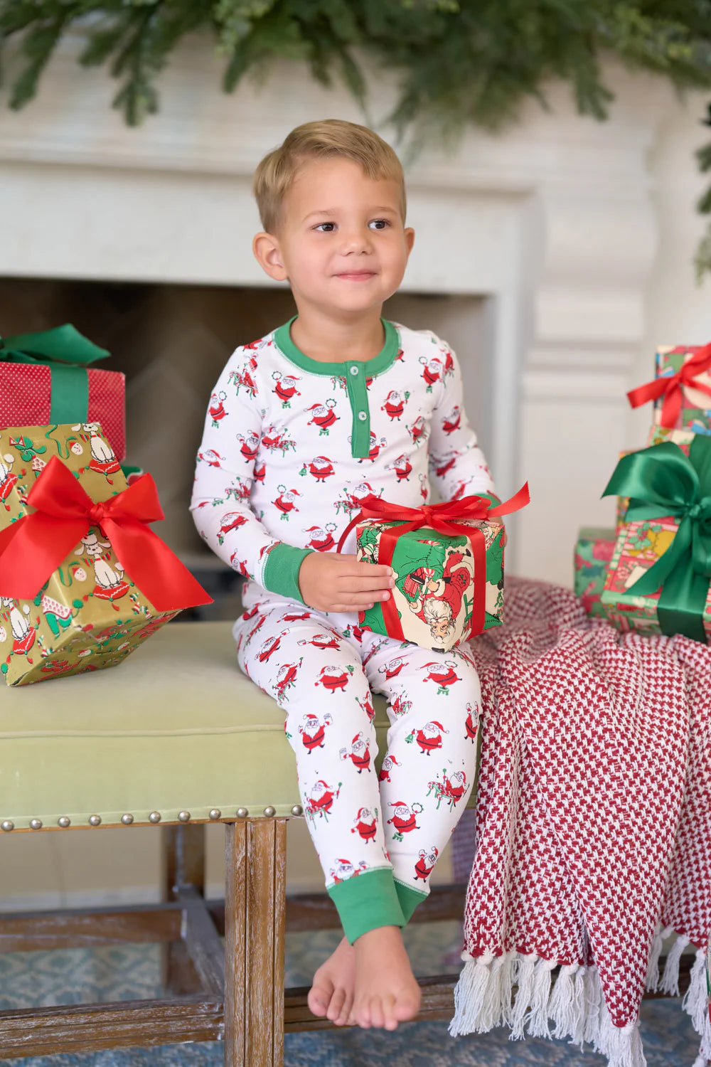 Sutton's Sweet Dream Set (Unisex) Santa's Sing Along with Kiawah Kelly Green