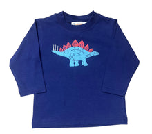 Long Sleeve Shirt Dark Royal, Stegosaurus