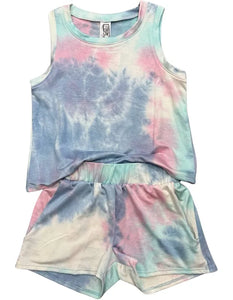 Tie Dyed Terry Shorts