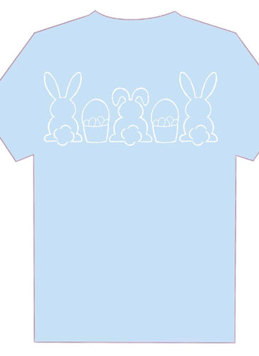 SS Light Blue Bunnies and Baskets Trio