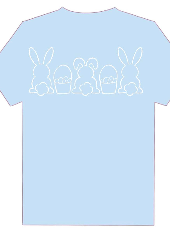 SS Light Blue Bunnies and Baskets Trio