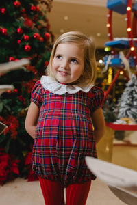 Christmas Magic Tartan Romper