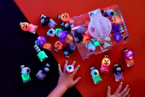 Halloween Nail Polish & Ring Sets