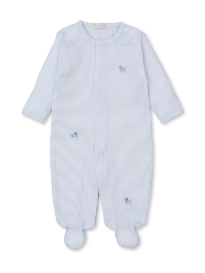 Premier Puppies Light Blue Hand Embroidery Footie