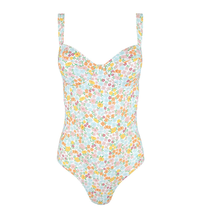 Women’s Hawaiian Floral One Piece Swim