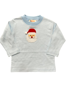 Blue Stripe Santa L/S Knit Shirt