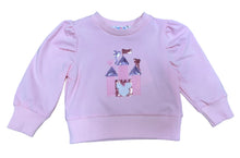 Pink Sequin Castle Puff LS Shirt