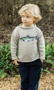 Roll Neck Sweater - Trout on Stone