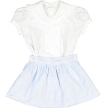 Charming Blue Velvet Girl Set