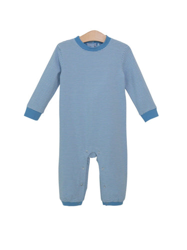 Miller Romper- Cornflower Blue Stripe