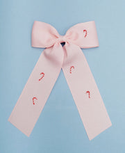 Large Pink Longtail Bow Candy Cane