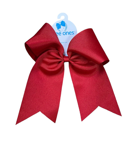 Huge Cheer Bow on Ponytail, Red