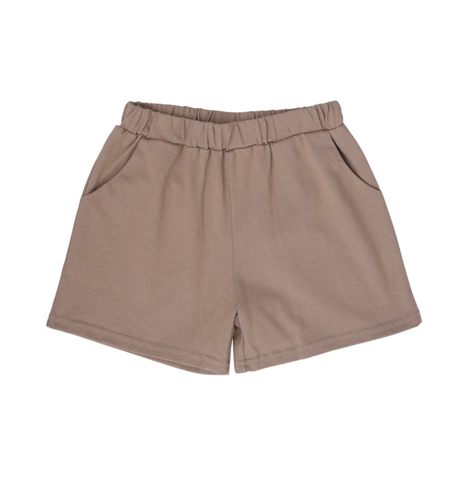 Knit Khaki Shorts