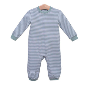 Miller Romper- Sage Stripe