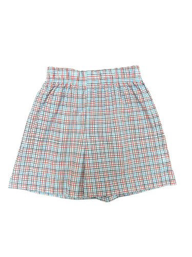 Pep Club Plaid Boys Retro Short