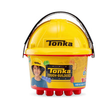 TONKA TOUGH BUILDERS HARD HAT & LARGE SIZE BUILDING BLOCK AND BUCKET PLAYSET