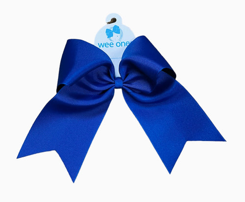 Cheer Bow on Ponytail, Royal