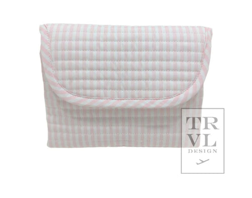 Quilted Changing Mat Pimlico Pink Stripe