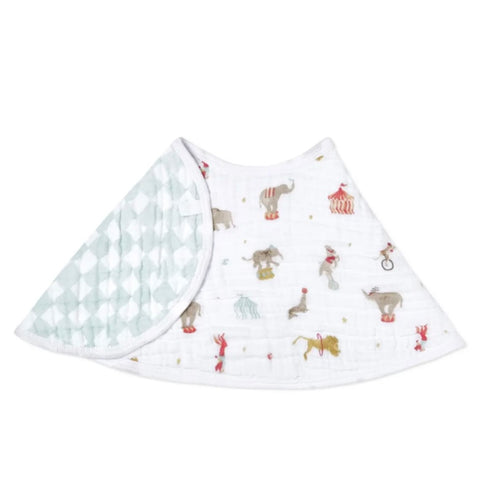 elephant circus ESSENTIALS COTTON MUSLIN BURPY BIB