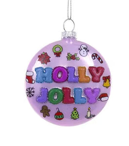 Holly Jolly Ornament