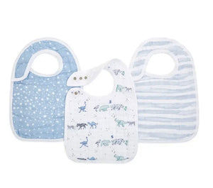 rising star
BOUTIQUE COTTON MUSLIN SNAP BIBS 3 PACK