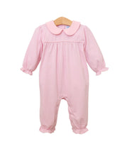 Abigail Romper- Light Pink Stripe