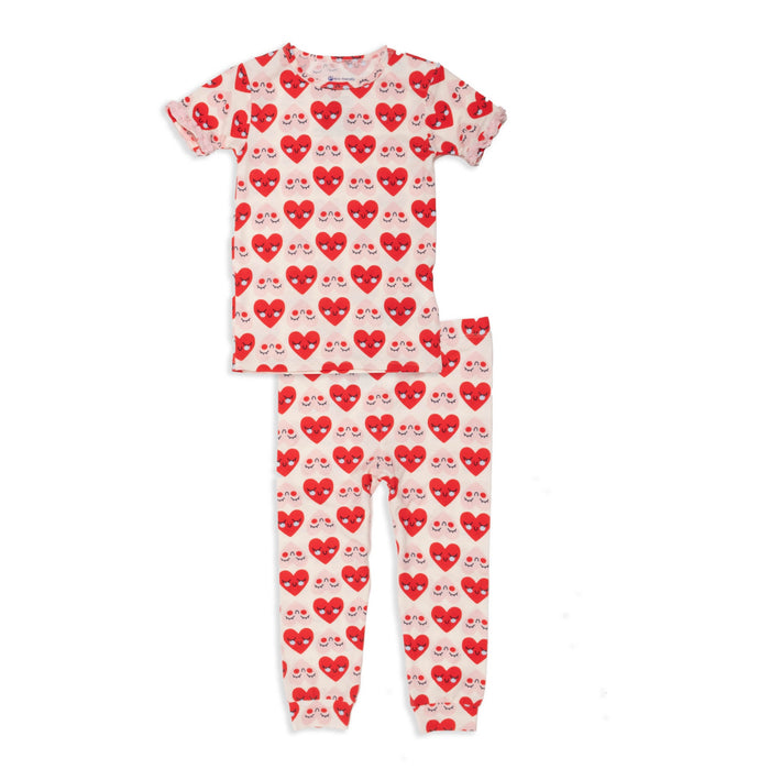 lookin so crazy in love modal magnetic no drama pajama short sleeve set