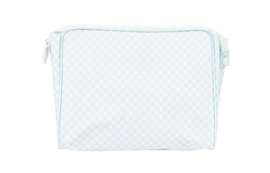 The Go Bag Small, Blue Gingham