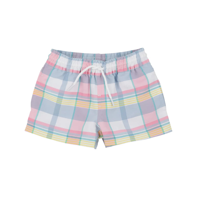 Tortola Trunks Tennis Pro Plaid With Worth Avenue White