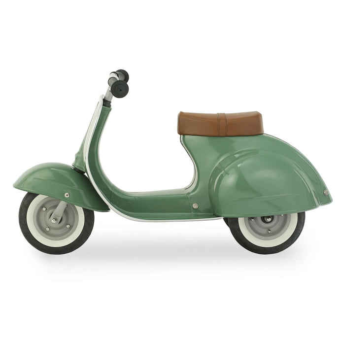 PRIMO Ride On Toy Classic, Green with Brown Seat