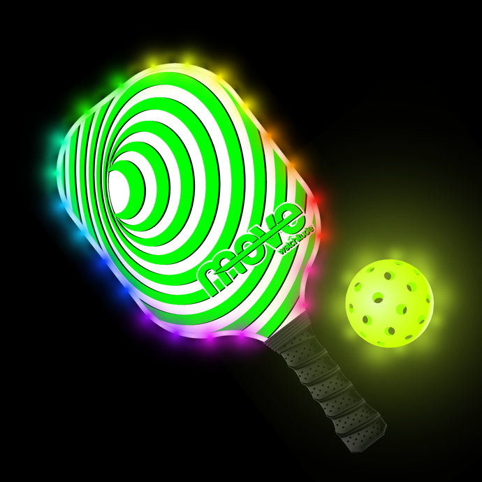 LED Light-Up Pickleball Paddle and Ball Set