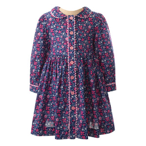 Snowdrop Floral Button-Front Dress