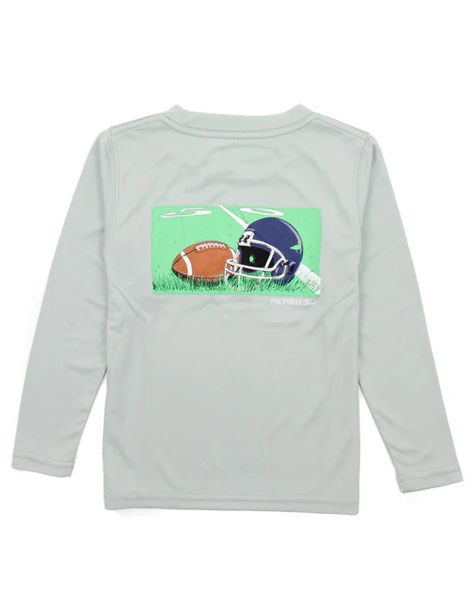 Boys Performance Tee LS Gametime Chrome