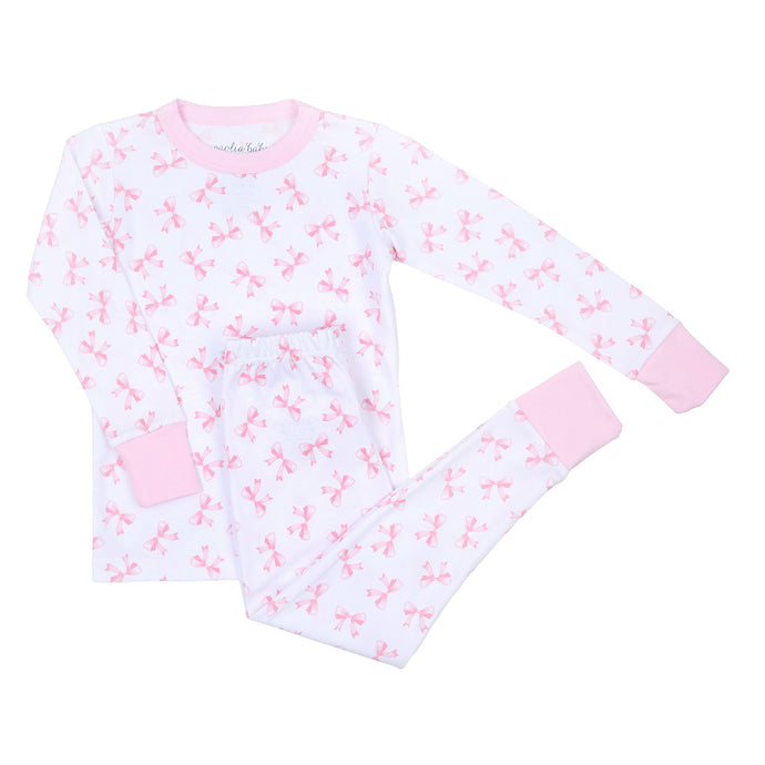 Pink Baby Bows Long Pajamas