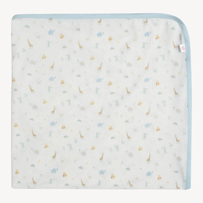 blue little bitty pretty one modal baby blanket